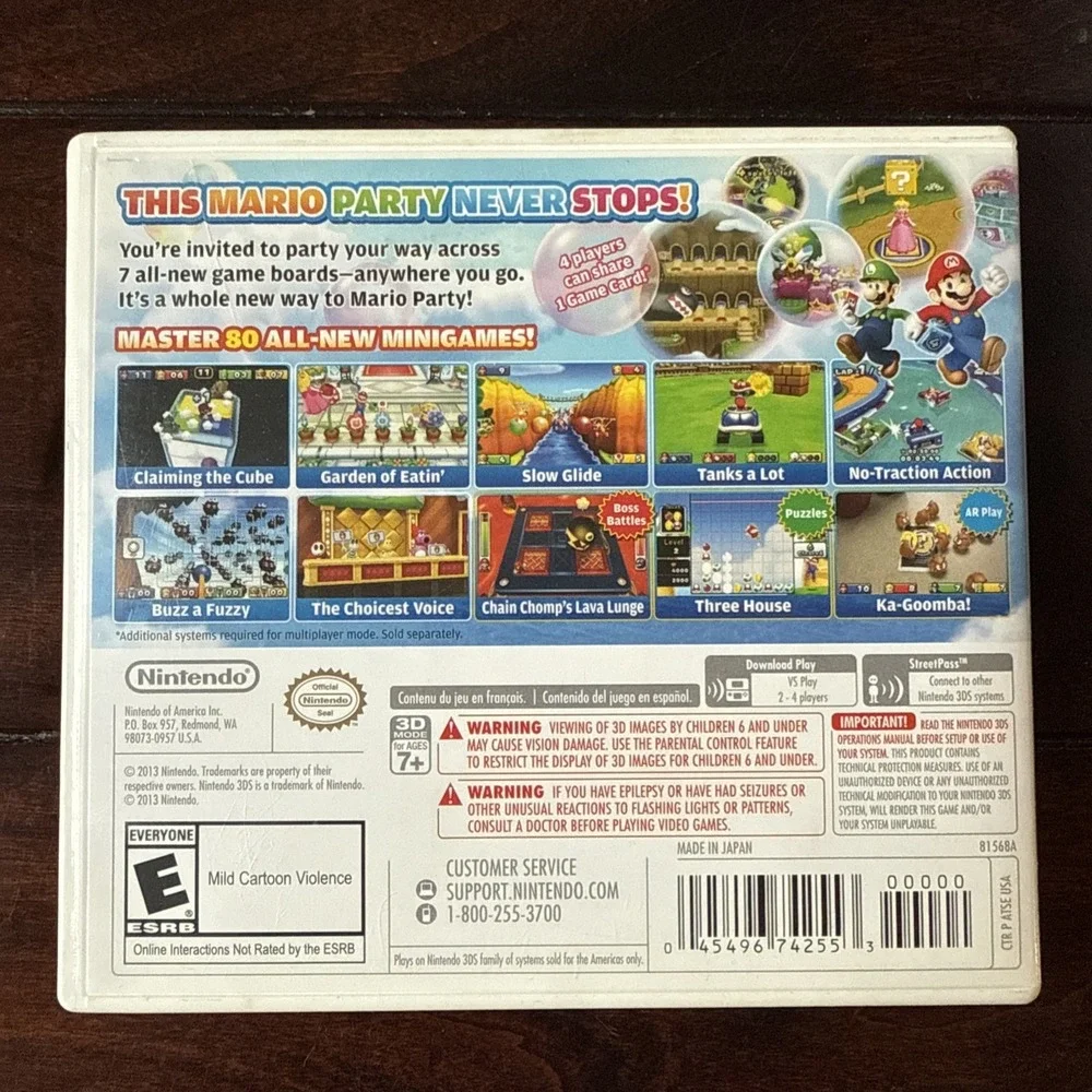Mario Party: Island Tour (Nintendo 3DS, 2013)‎ Missing Manual